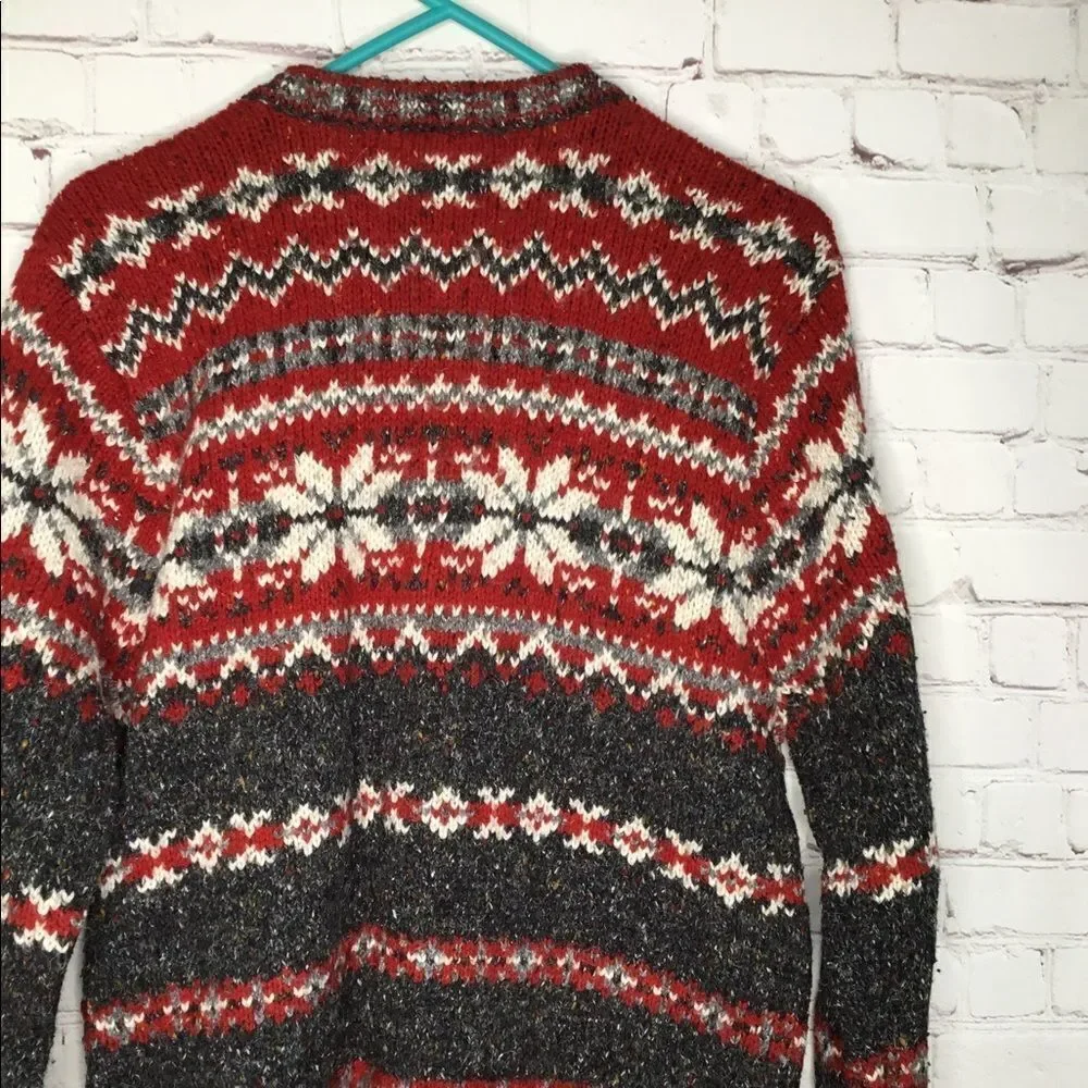 Vintage women Nordic wool cardigan‎